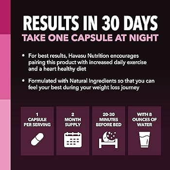 Women's Night Time Fat Burner + Apigenin, 60 Capsules