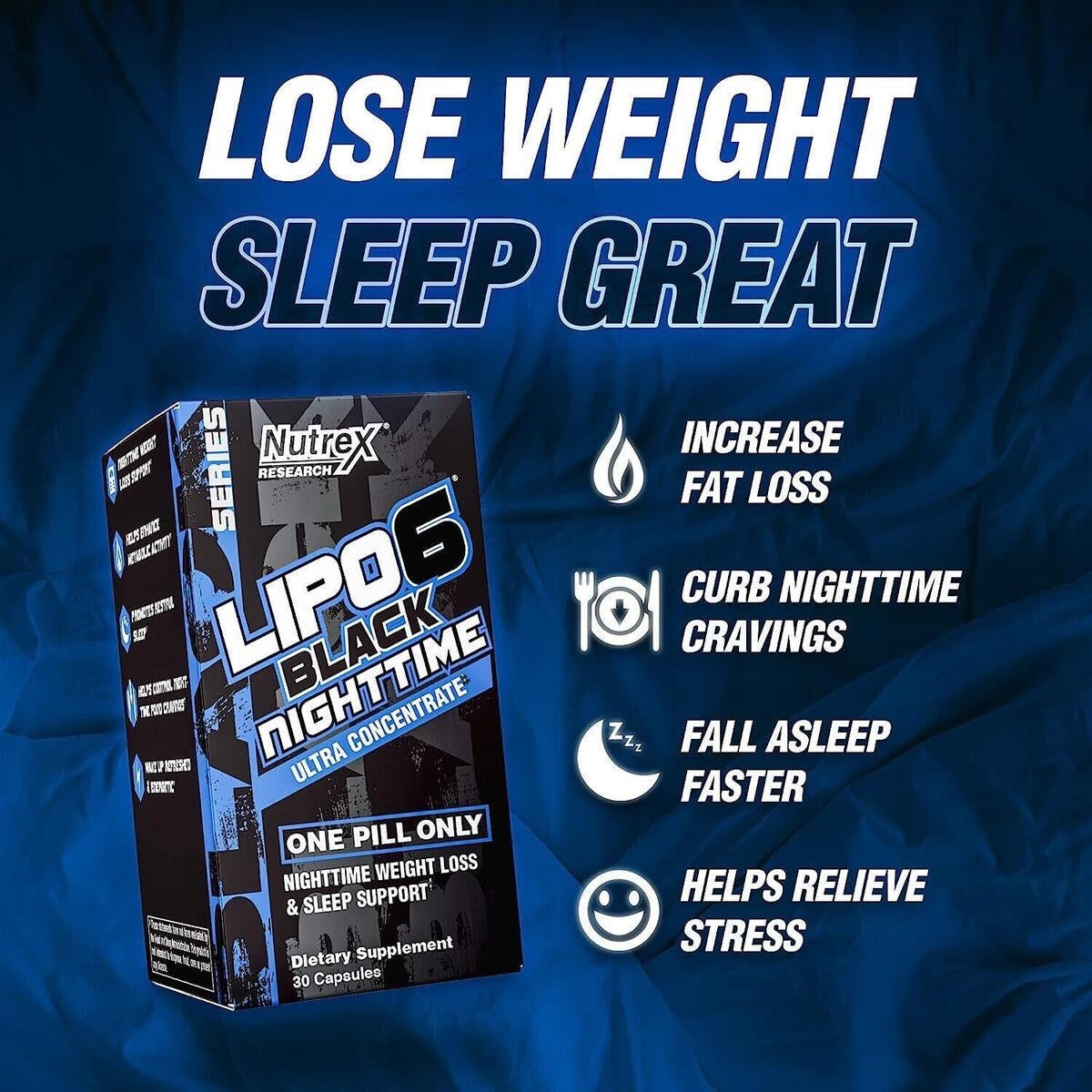 Nutrex Lipo6 Nighttime Capsules