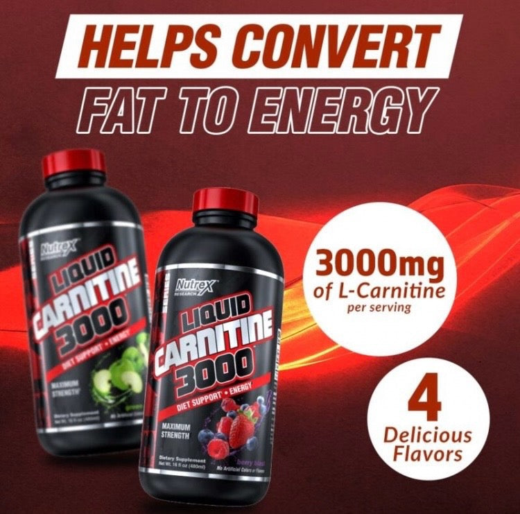 LIQUID CARNITINE 3000
Diet Support & Endurance