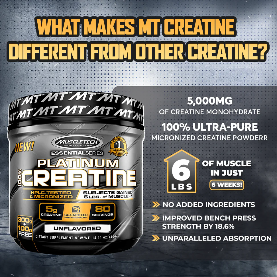 Muscle tech Essential Series, Platinum 100% Creatine