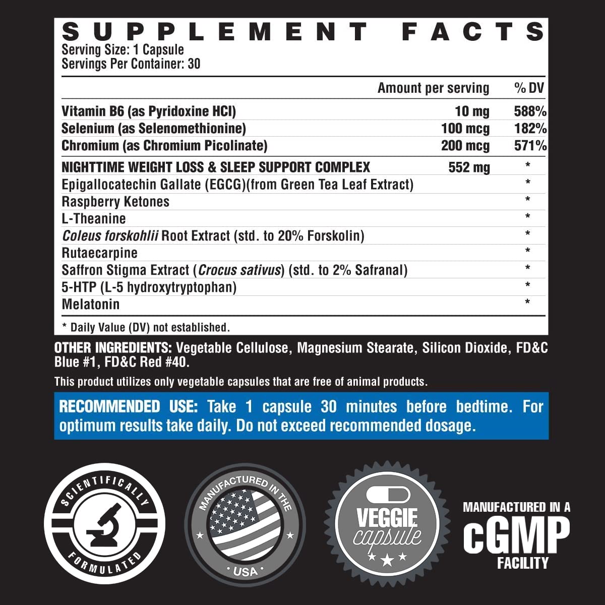 Nutrex Lipo6 Nighttime Capsules