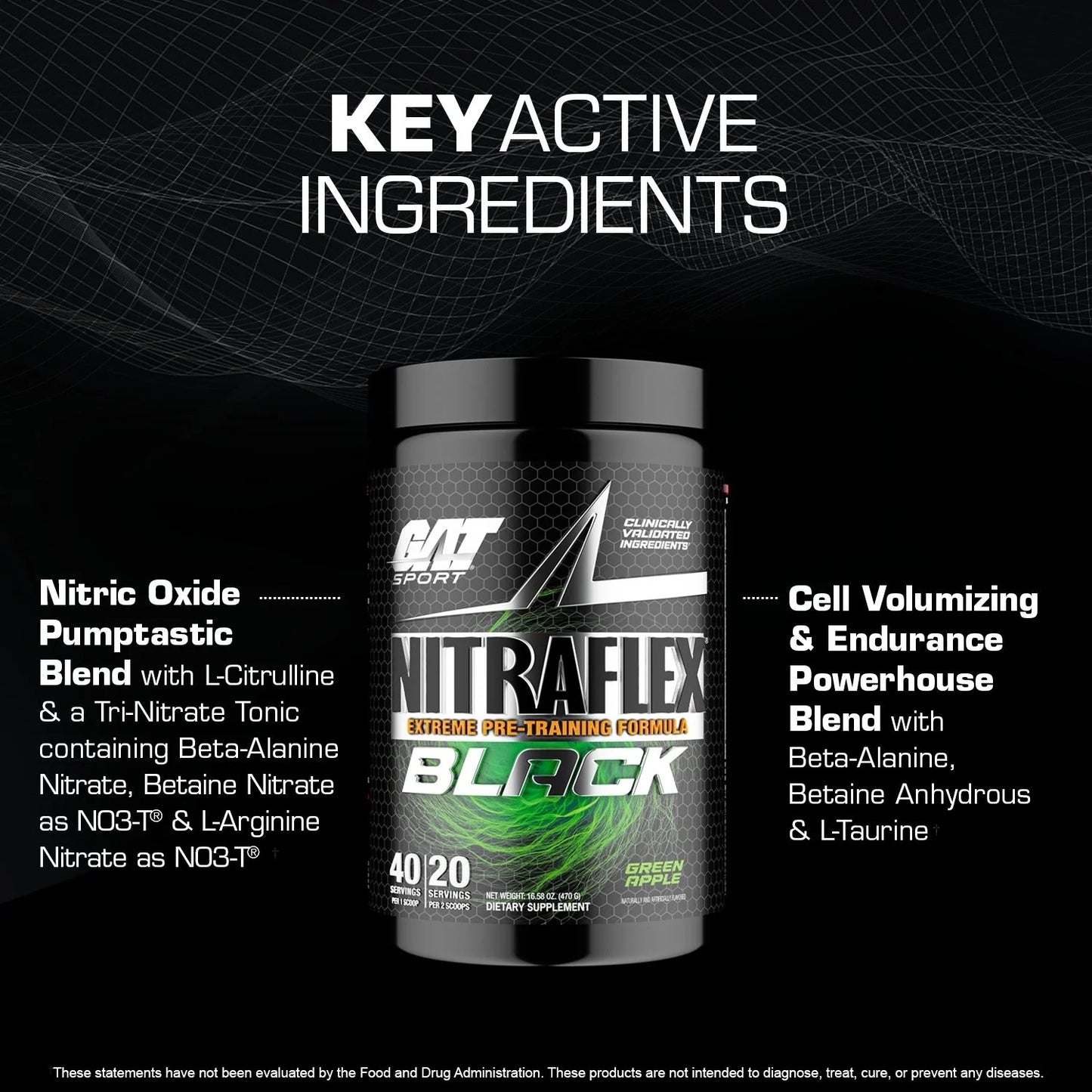 NITRAFLEX BLACK<br> Extreme Pre-Training Formula