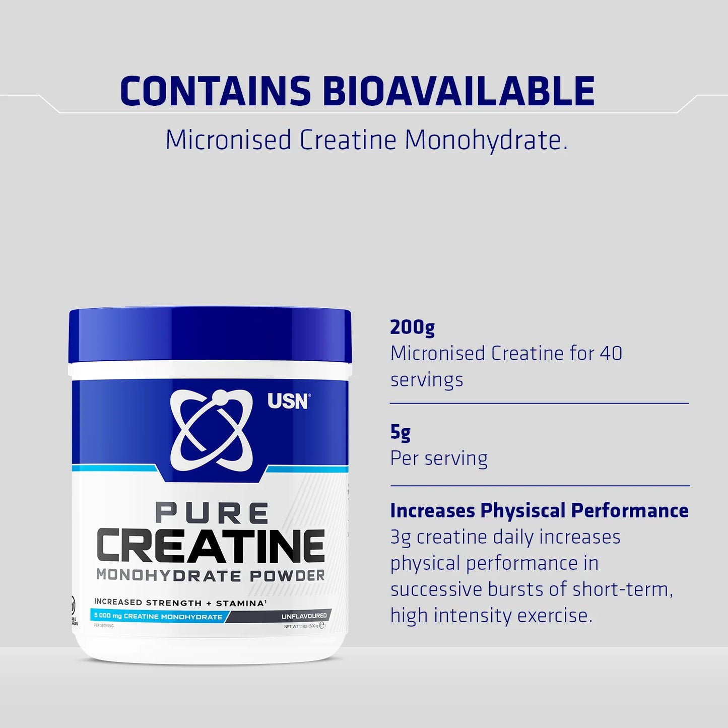 USN Creatine Monohydrate Powder