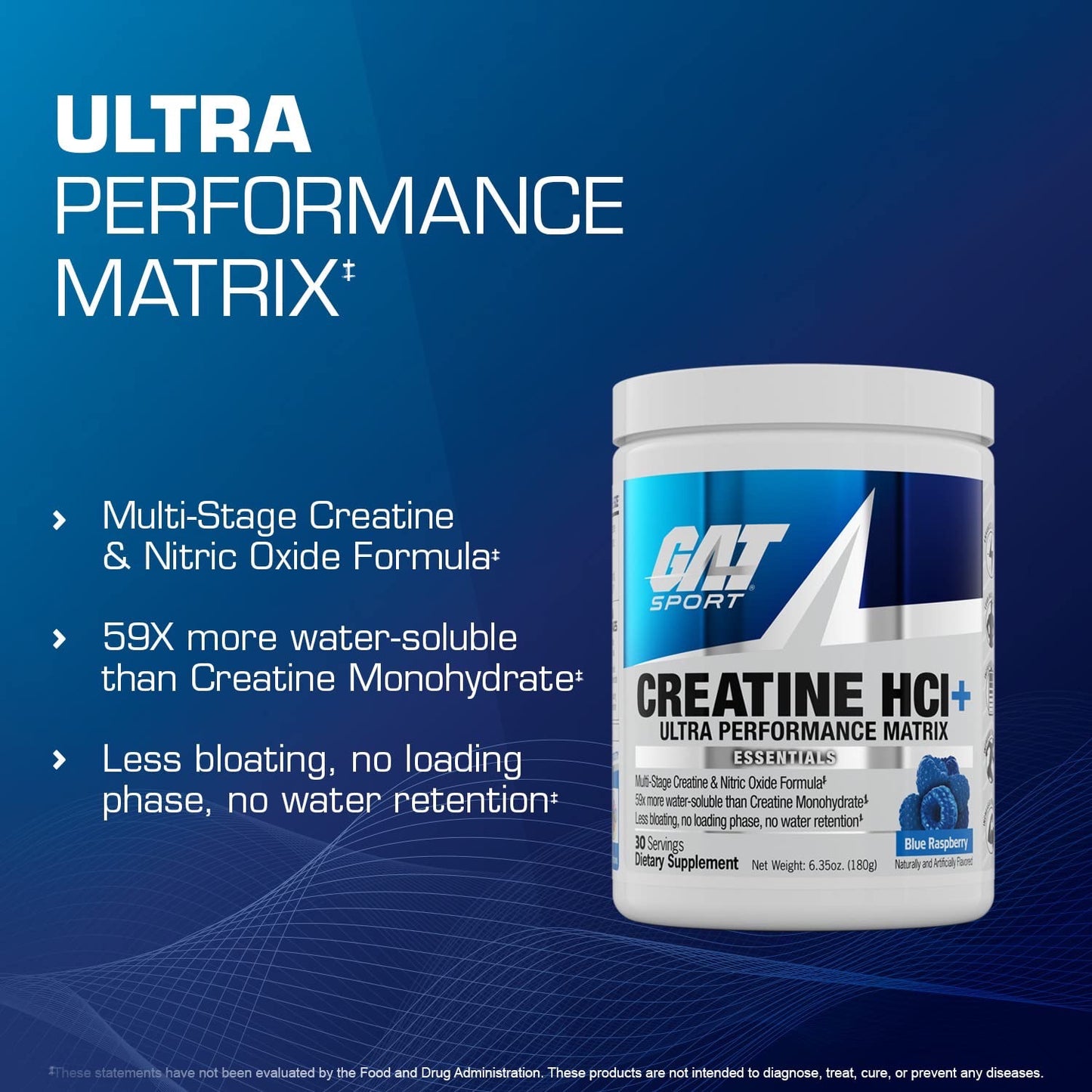 GAT Sport, Creatine HCl+ Ultra Performance Matrix