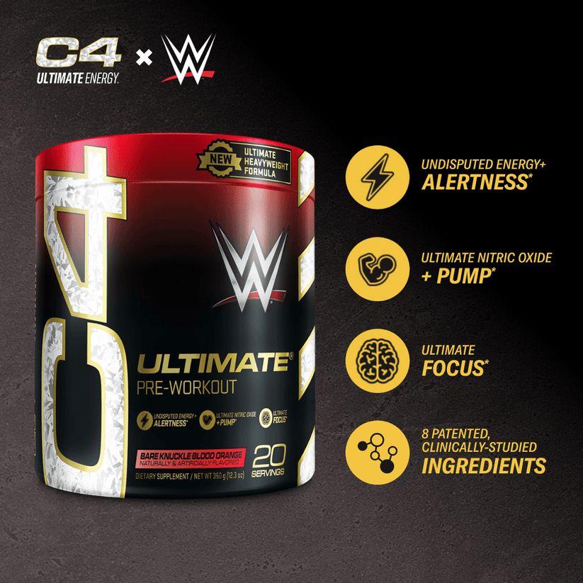 C4 ULTIMATE® X WWE® PRE WORKOUT POWDER