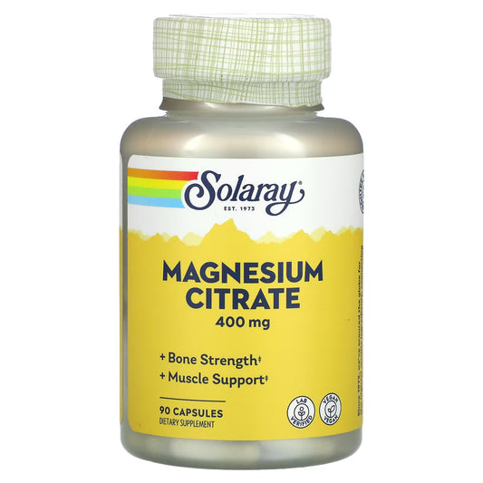 Solaray Magnesium Citrate, 400 mg, (133 mg per Capsule)