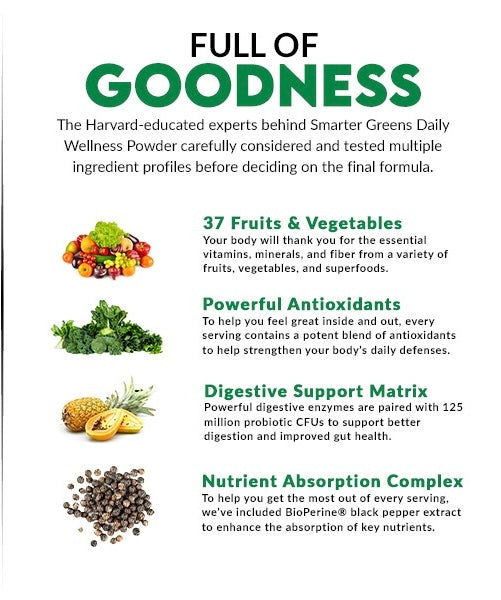 Force Factor Smarter Greens Daily Wellness Powder