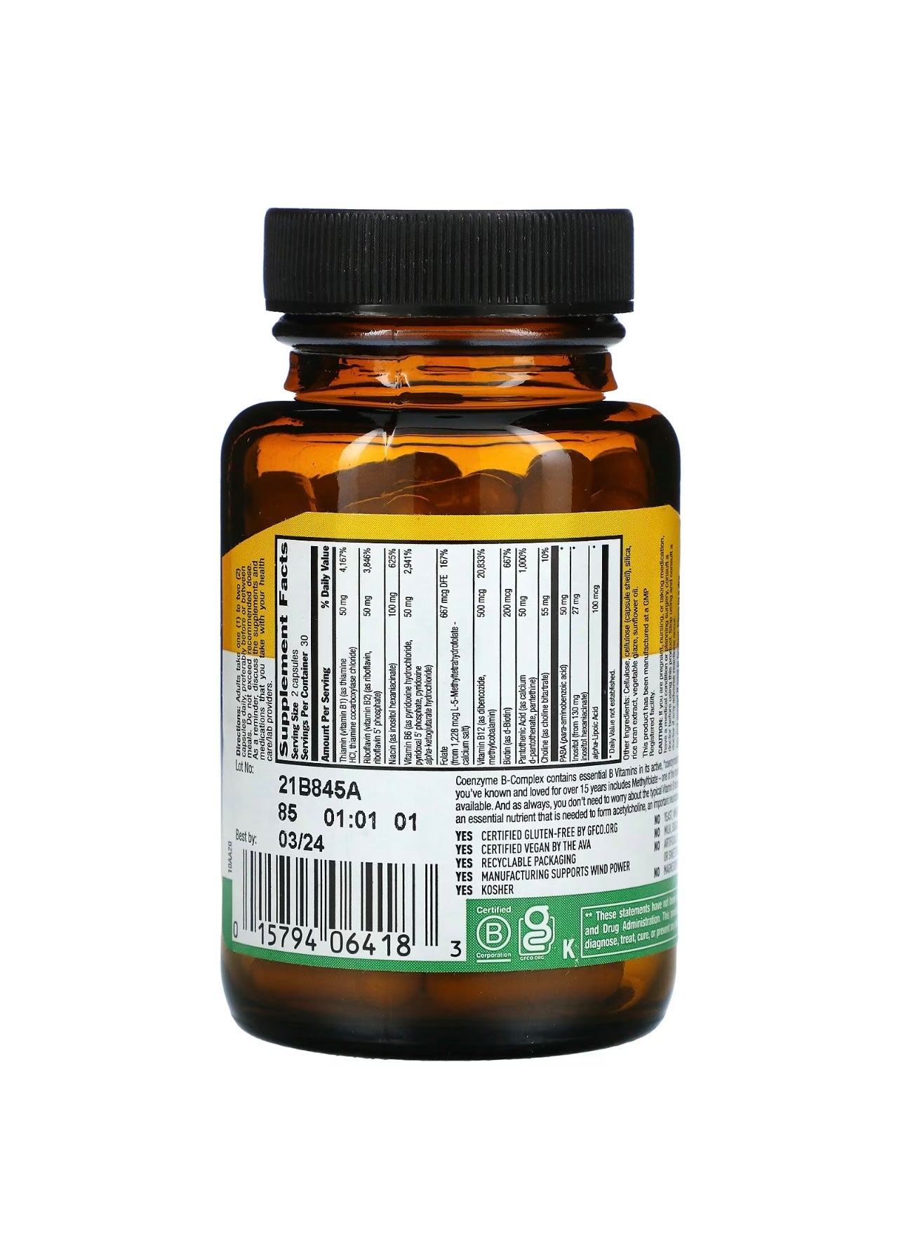 Country Life, Coenzyme B-Complex