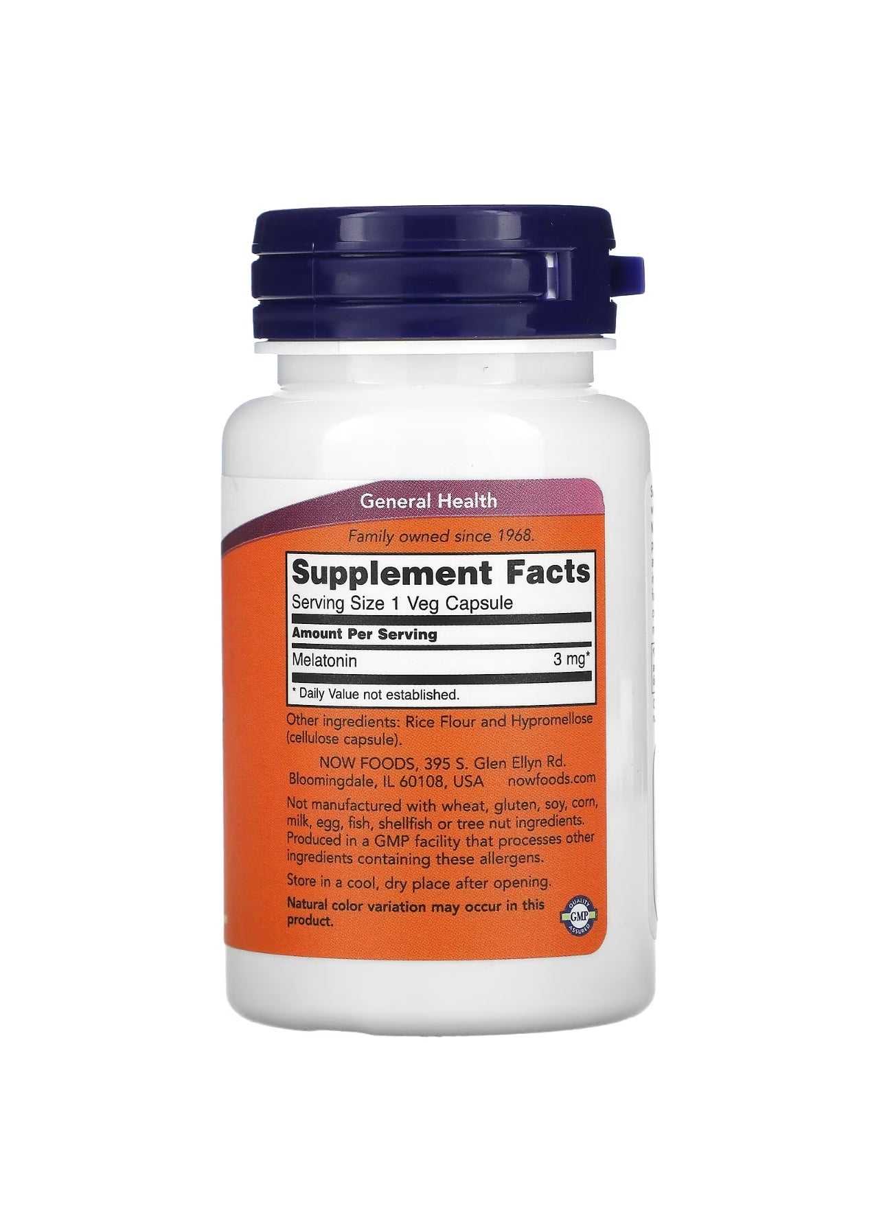 Now foods Melatonin Veg Capsules