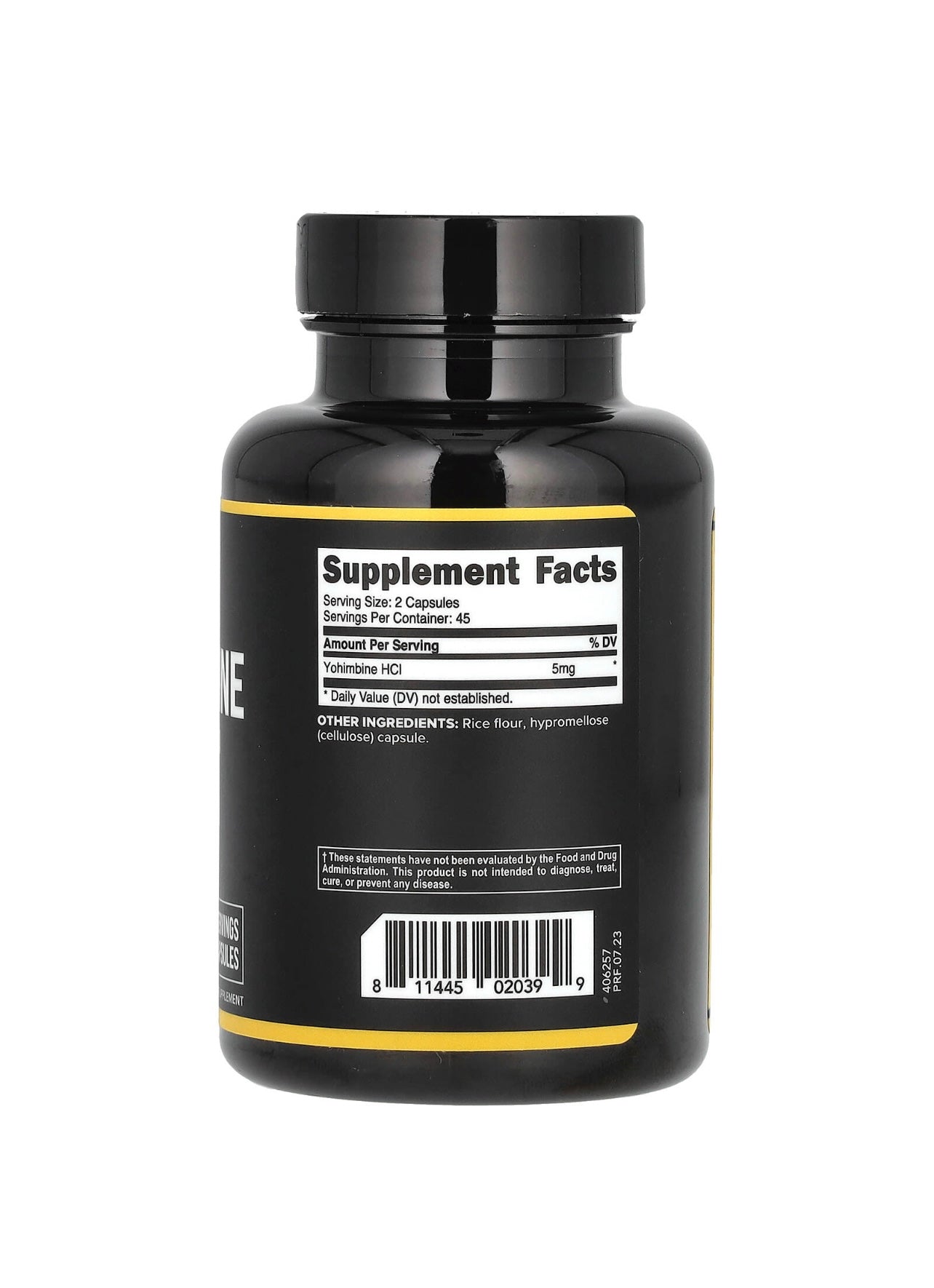Primaforce, Yohimbine HCI, 5 mg, 90 Capsules (2.5 mg per Capsule)