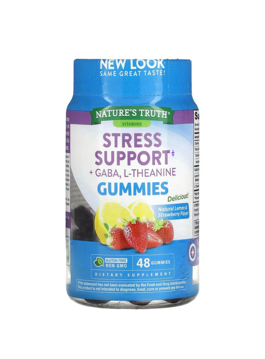 Nature's Truth Stress Support + GABA, L-Theanine Gummies