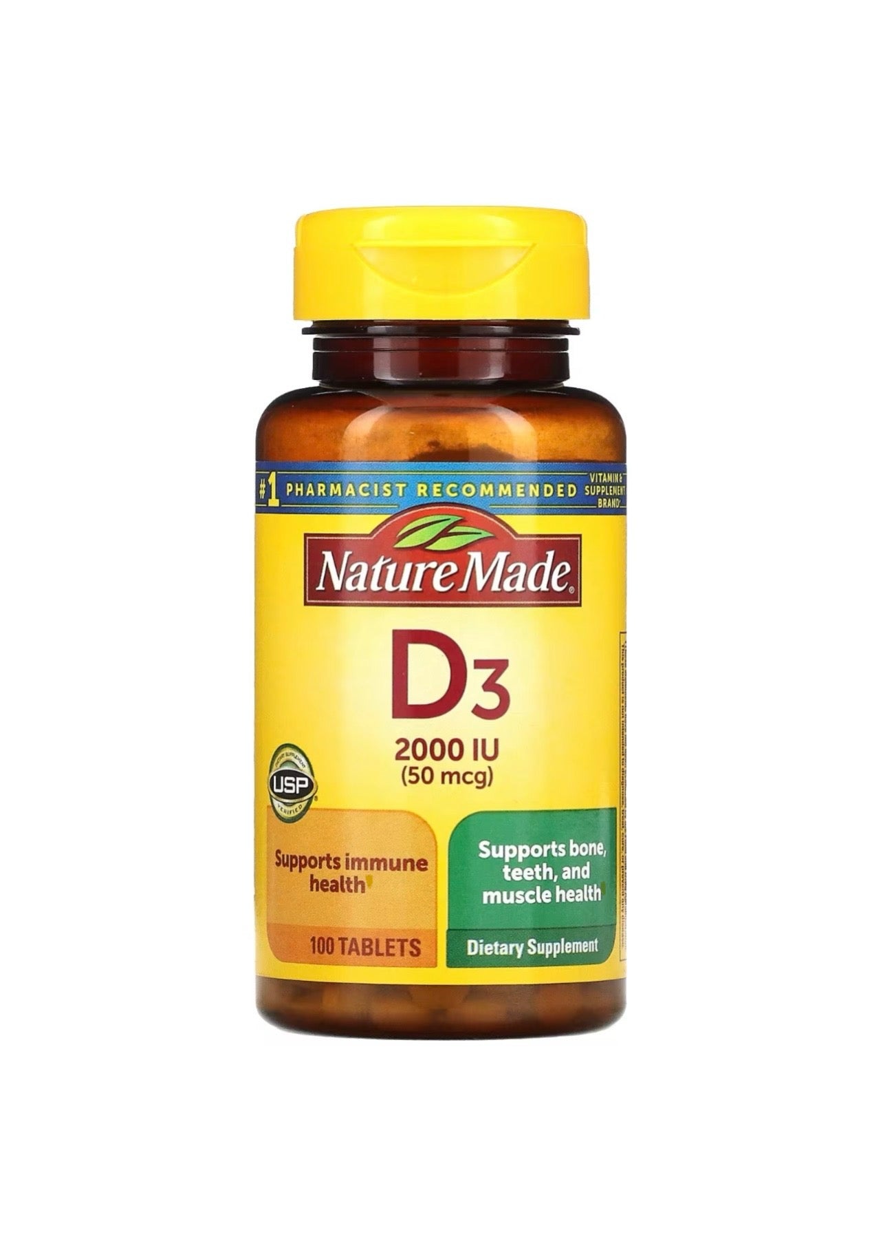 Nature Made Vitamin D3 2000 IU (50 mcg)