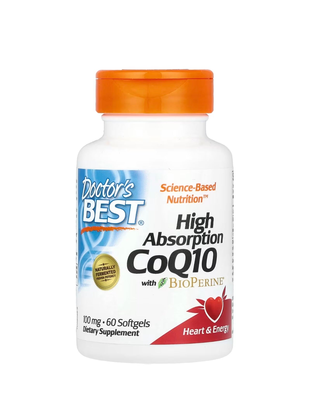 Doctors Best High Absorption CoQ10 with BioPerine, 100 mg Capsules