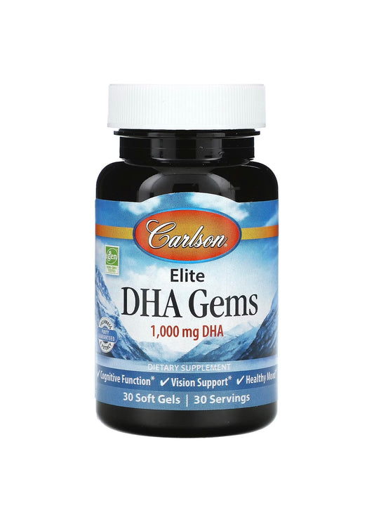 Carlson,Elite DHA Gems, 1,000 mg