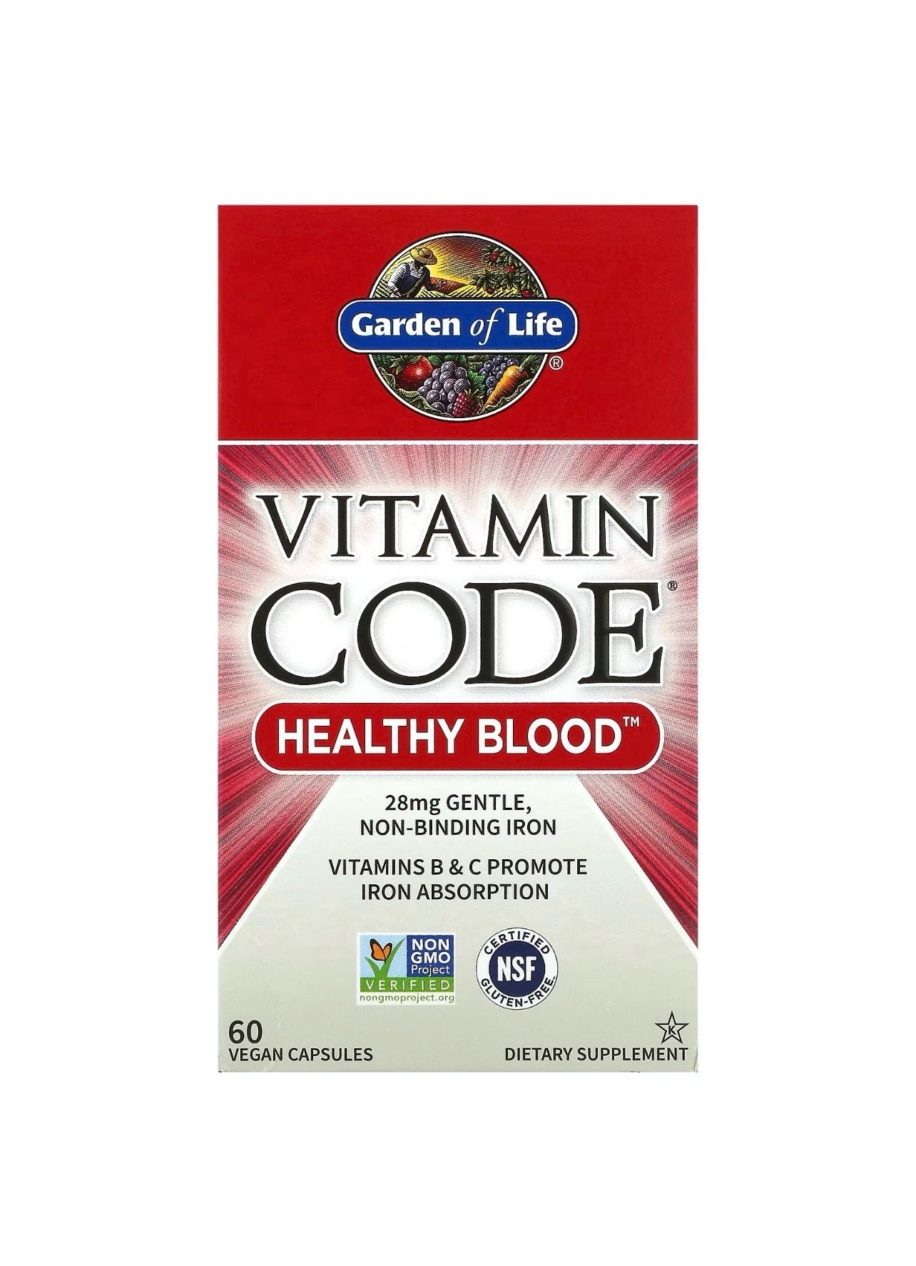 Garden of Life, Vitamin Code, Healthy Blood