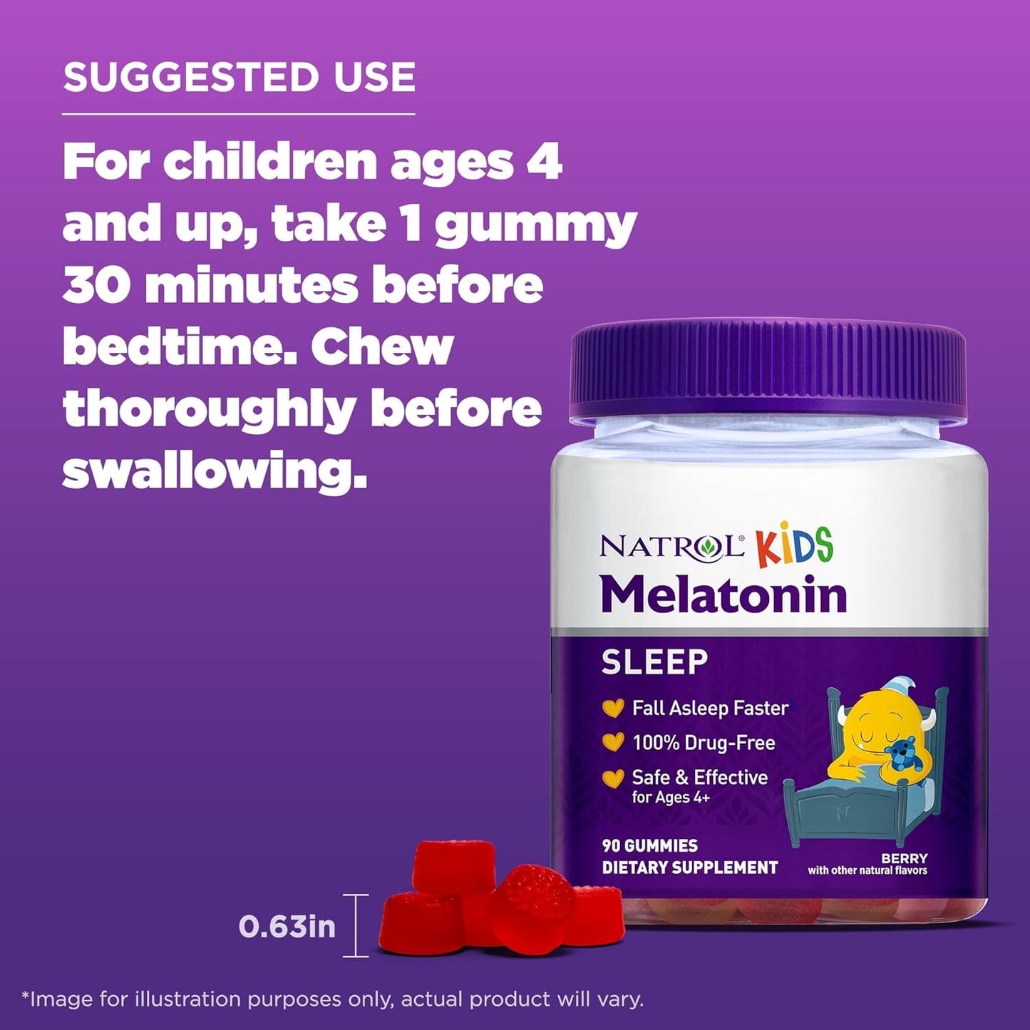 Natrol Kids ages 4+ gummies