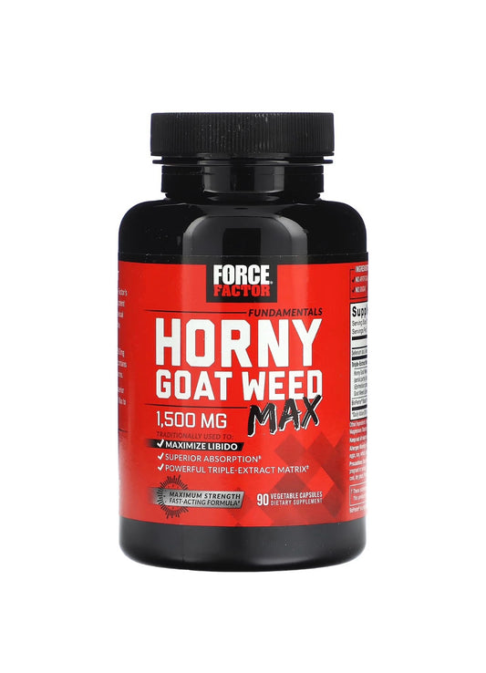 Force Factor Fundamentals, Horny Goat Weed Max,1,500 mg