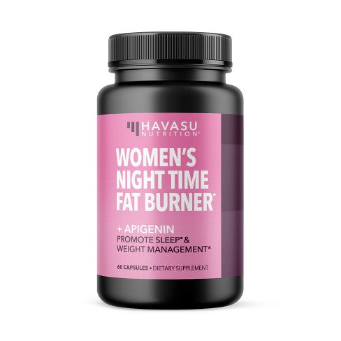 Women's Night Time Fat Burner + Apigenin, 60 Capsules