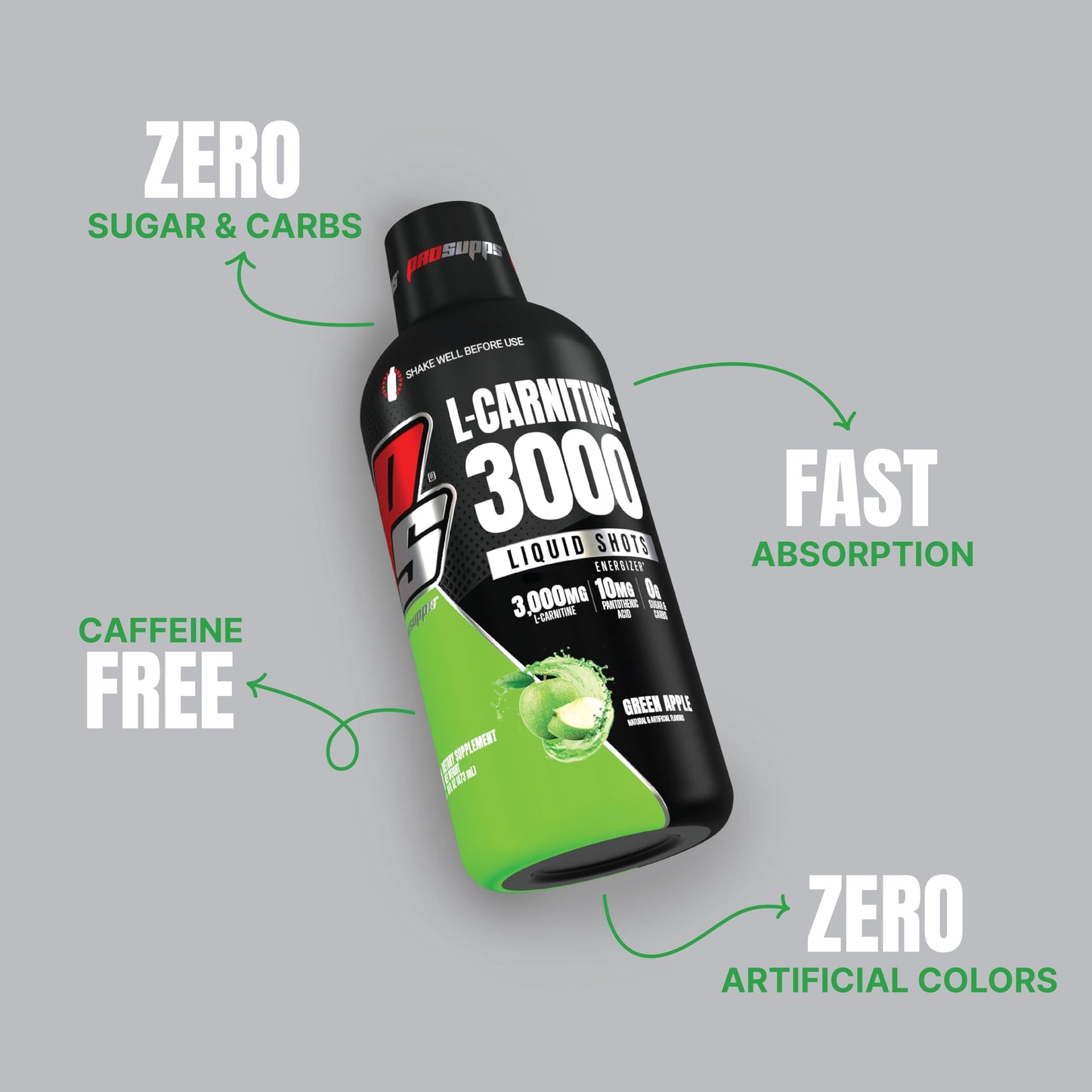 Prosupps L-Carnitine 3000 Liquid Shots, (473 ml)