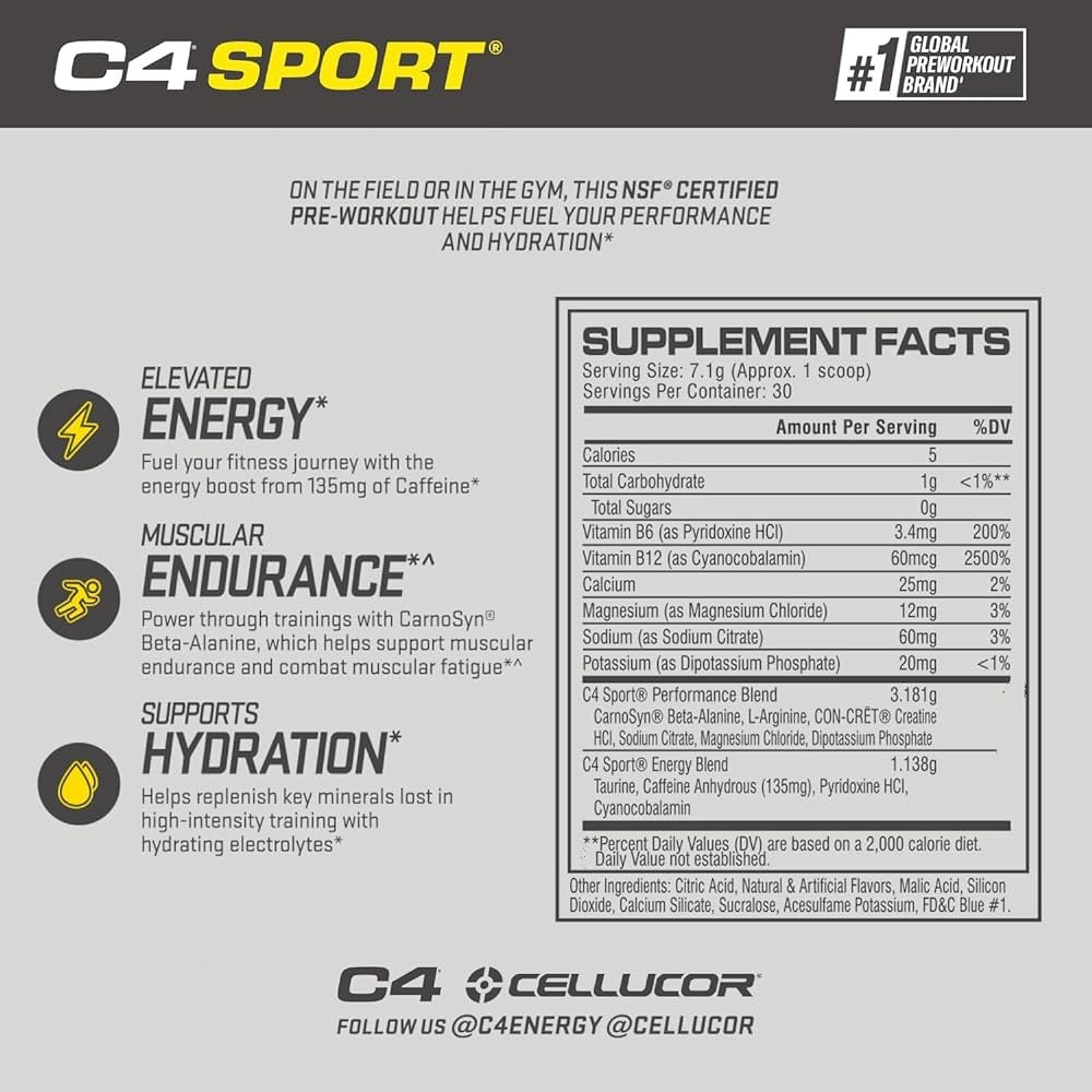 C4 Sport® Pre Workout Powder