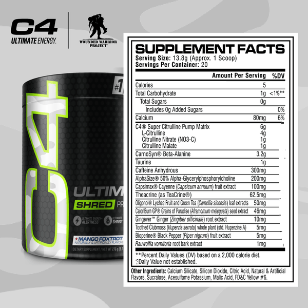 Cellucor C4 Ultimate Shred - 20 Servings