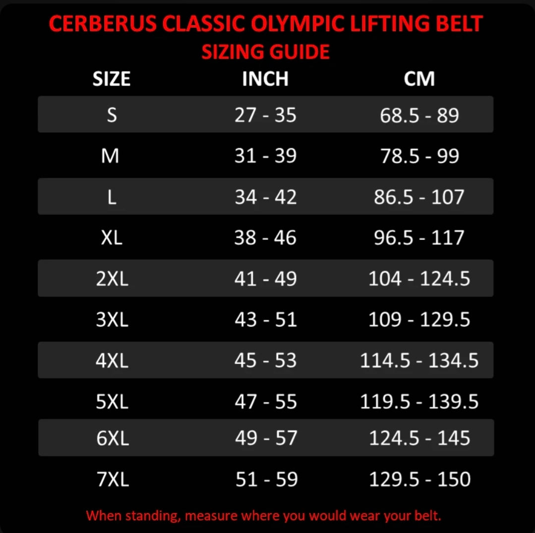 Classic Olympic Weightlifting Belt