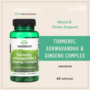 Swanson Turmeric, Ashwagandha & Ginseng Complex