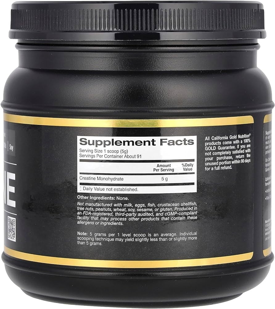 California Gold nutrition,Sport, Creatine Monohydrate, Unflavored, 1 lb (454 g)