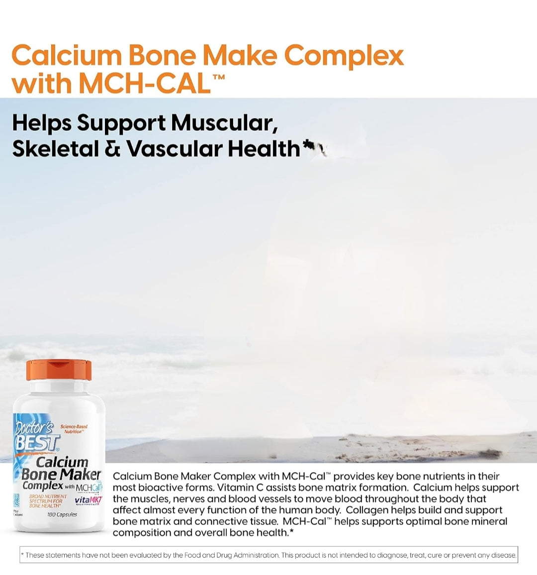 Doctor's Best Calcium Bone Maker Complex with MCHCal Capsules