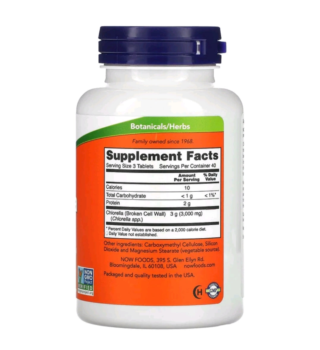 Now foods Chlorella 1000mg Tablets