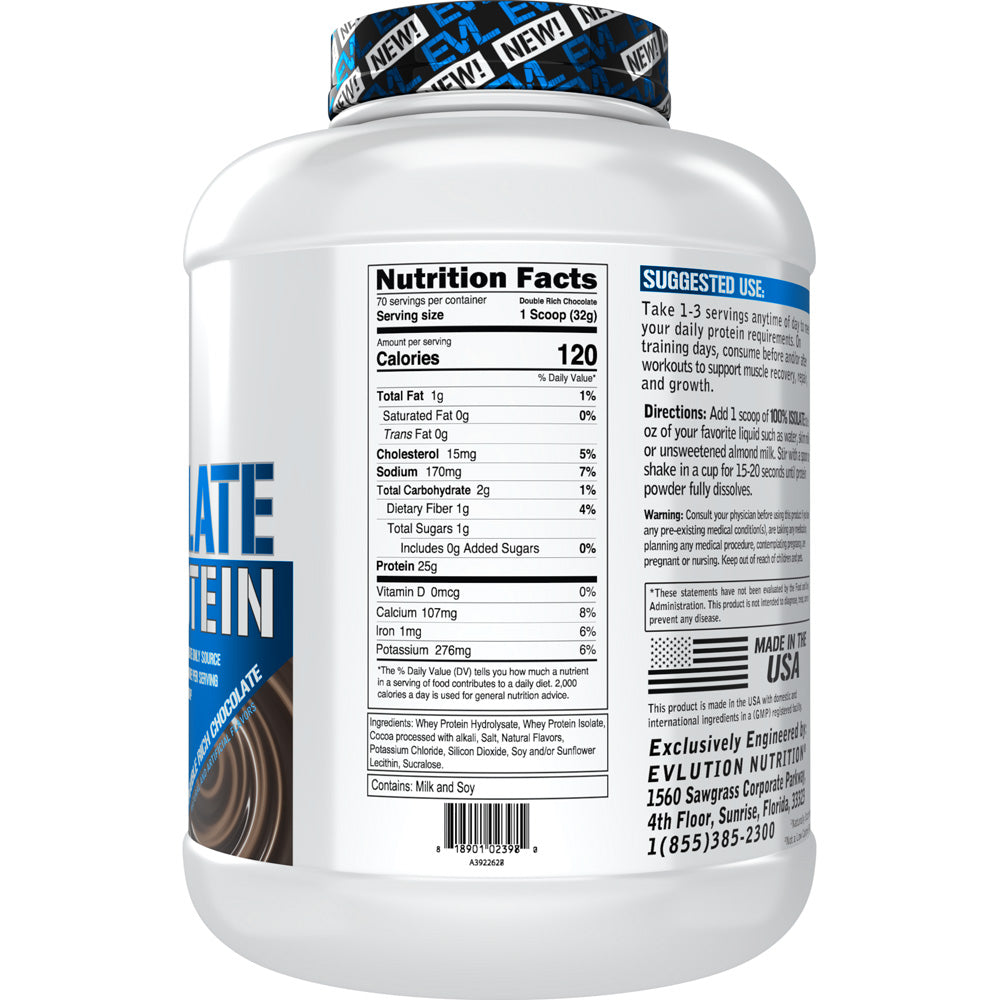 EVLution Nutrition, 100% Isolate Protein Powder