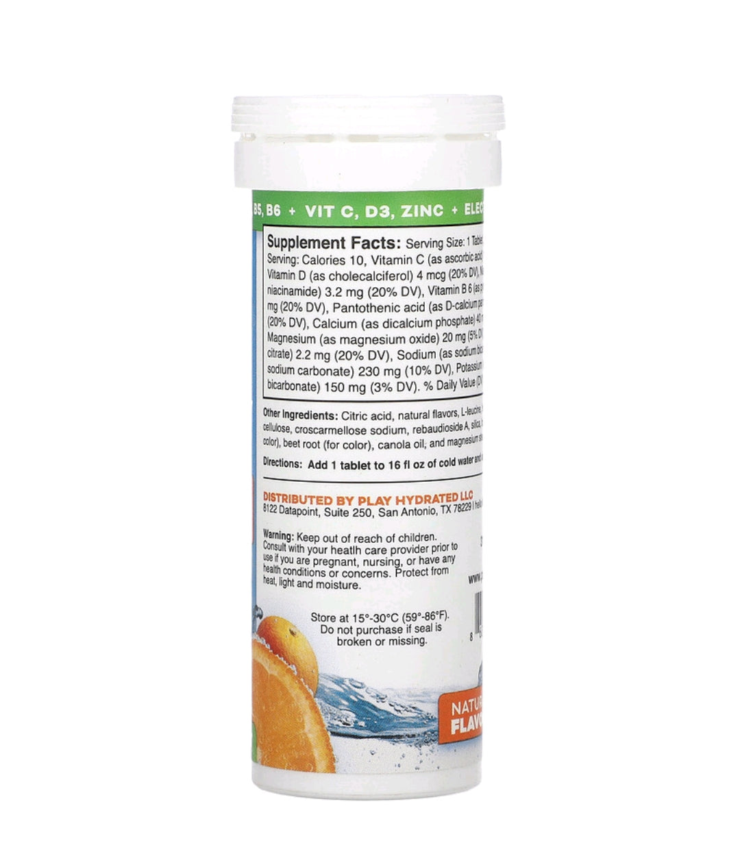 Electrolytes, Orange