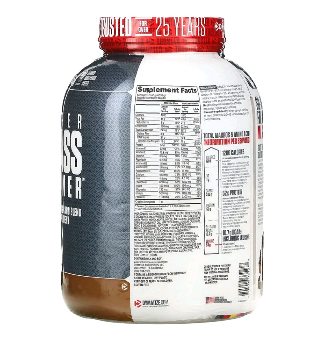 Super Mass Gainer, Rich Chocolate, 6 lb (2.7 kg)