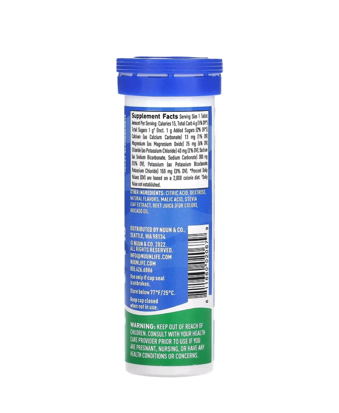 Nuun Hydration, Sport, Effervescent Electrolyte Supplement