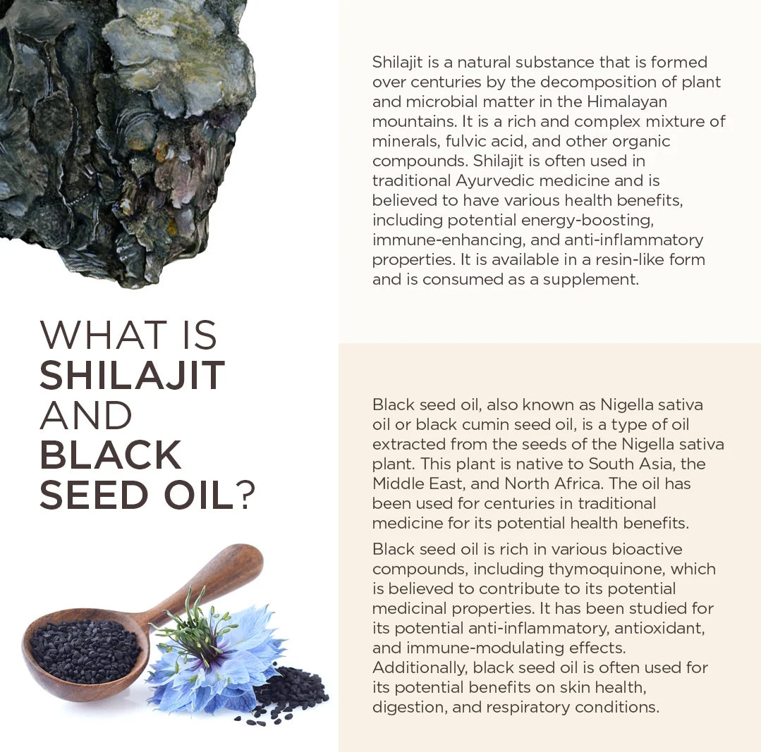 SAKOON PURE SHILAJIT & BLACK SEED OIL GUMMIES