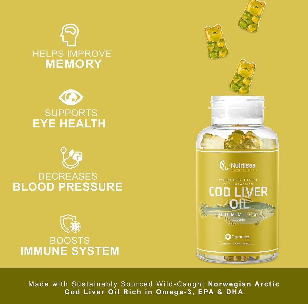 Nutriissa Cod liver oil Gummies (1200mg)