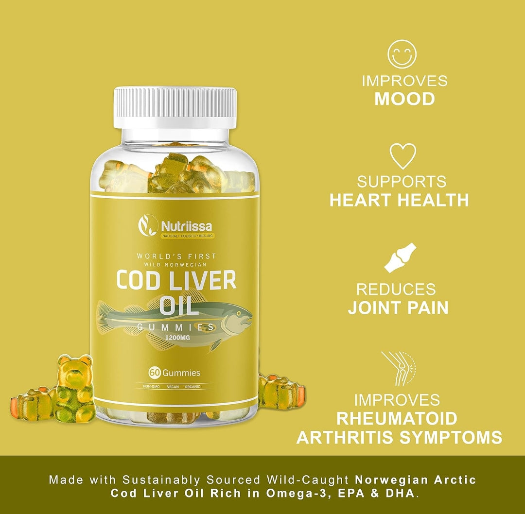 Nutriissa Cod liver oil Gummies (1200mg)