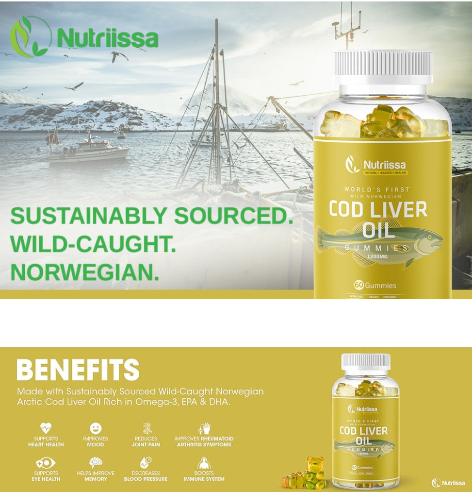 Nutriissa Cod liver oil Gummies (1200mg)