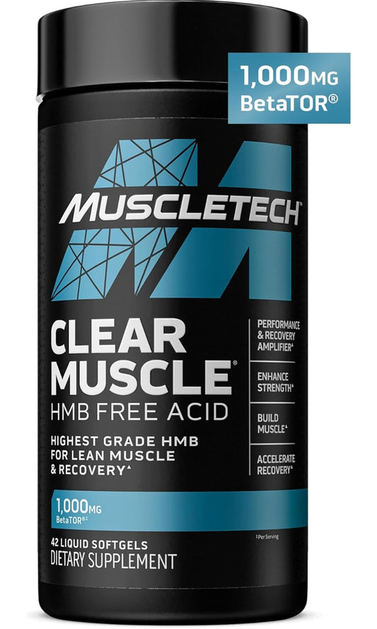 Muscletech Clear Muscle, HMB Free Acid Liquid Softgels