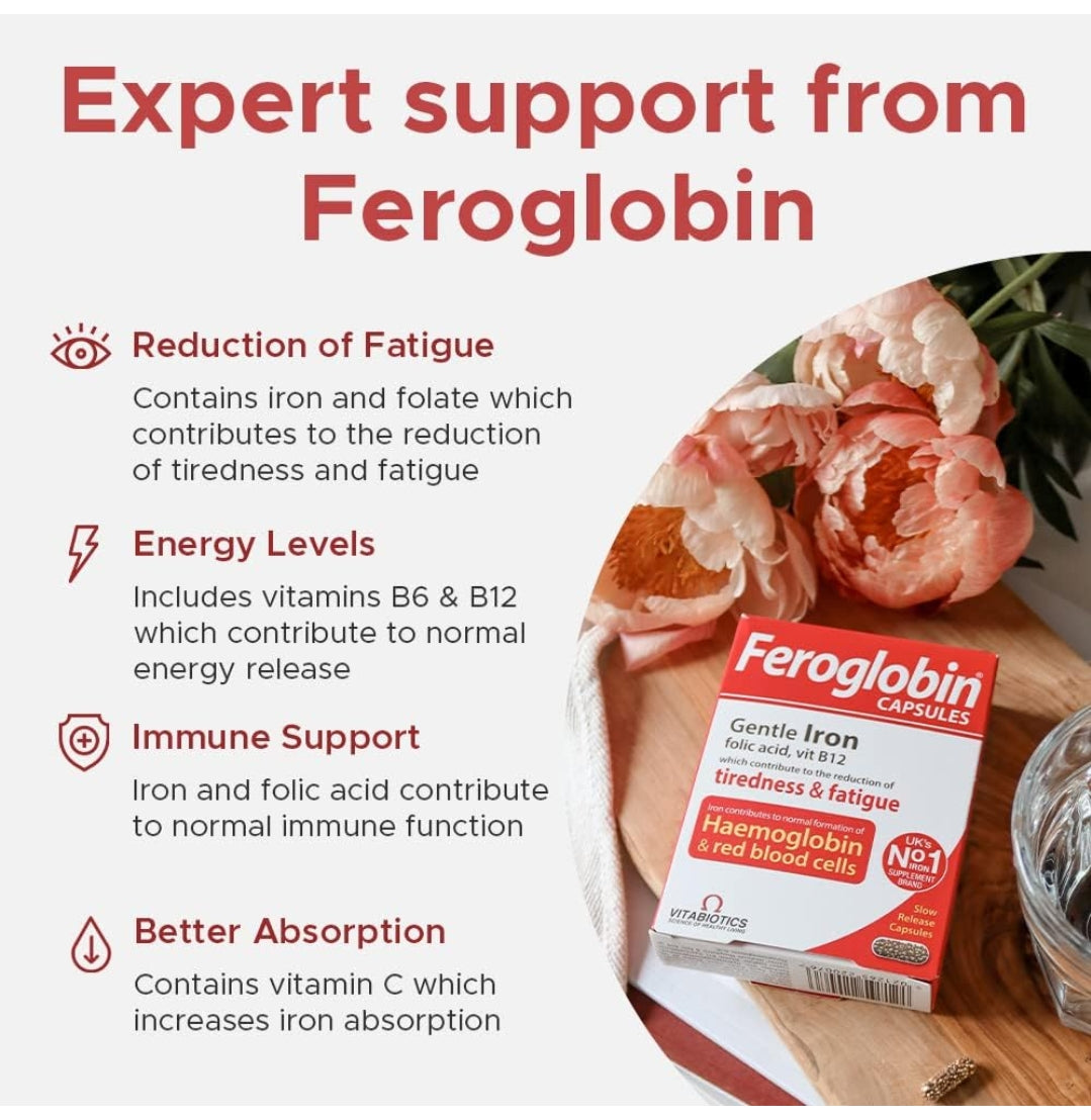 Vitabiotics Feroglobin Original Capsules