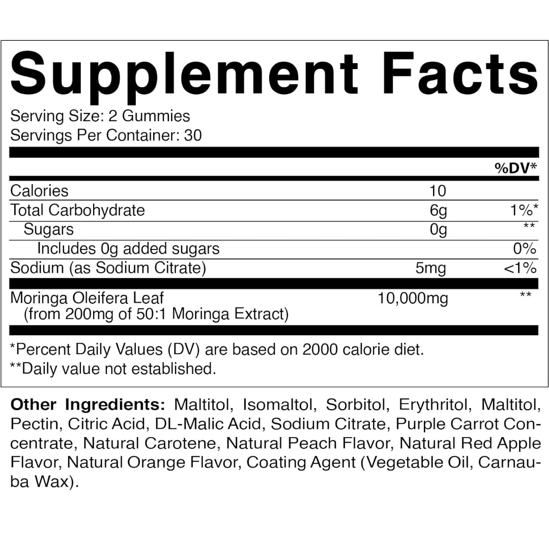 VITAMATIC Moringa Gummies (Sugar Free)1000mg