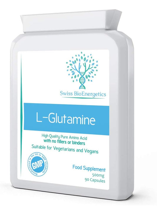 L-Glutamine 500mg - (Pure Amino Acid with no fillers or Binders)