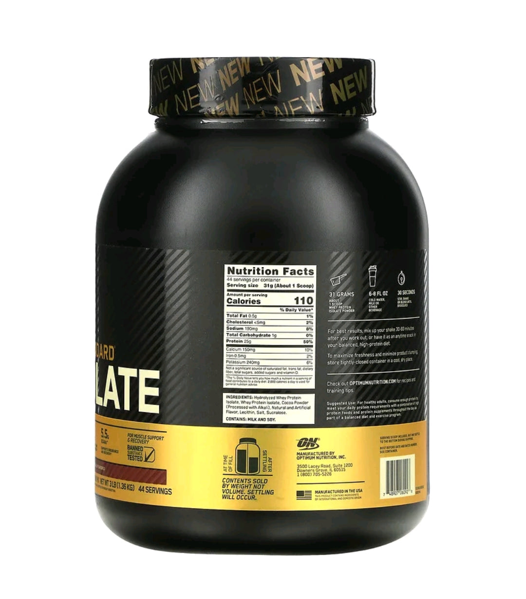 Optimum Nutrition Gold Standard 100% Isolate