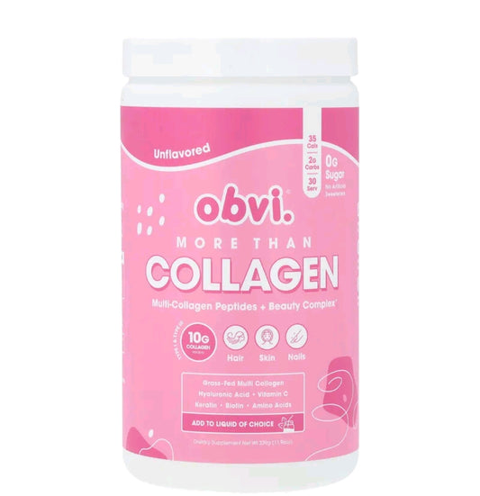Obvi More Than Collagen, Multi-Collagen Peptides + Beauty Complex, Unflavored, 11.96 oz (339 g)