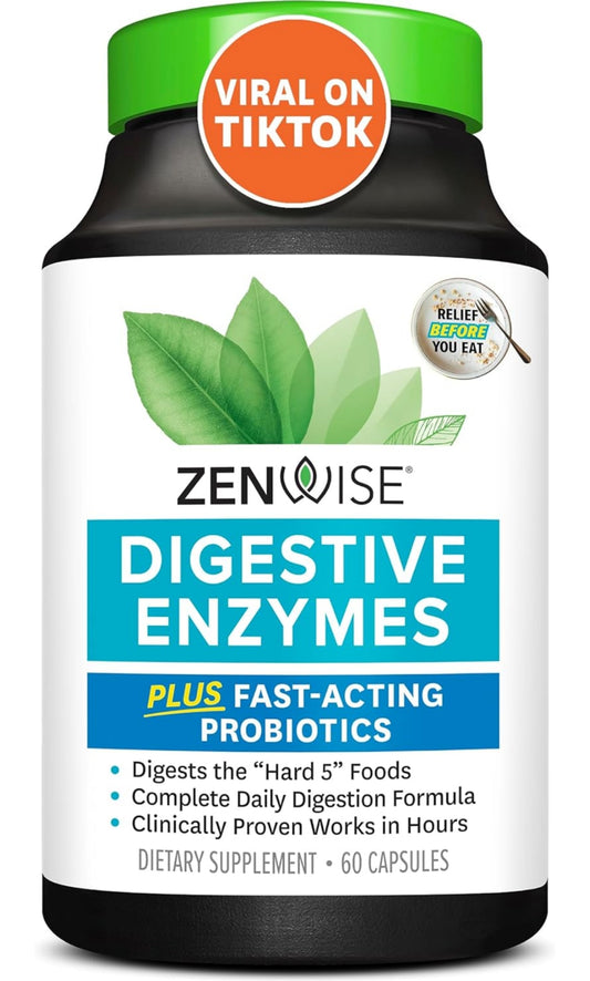 Zenwise Digestive Enzymes (Plus fast acting probiotics)