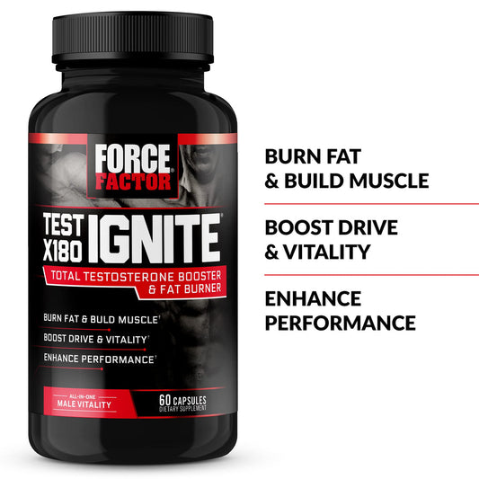 Test X180 Ignite,Testosterone Booster & Fat Burner