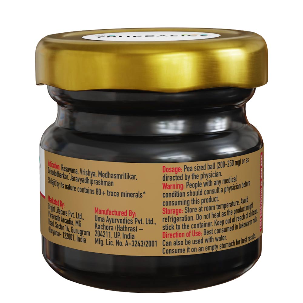 TrueBasics Shilajit with 80+ Trace Minerals