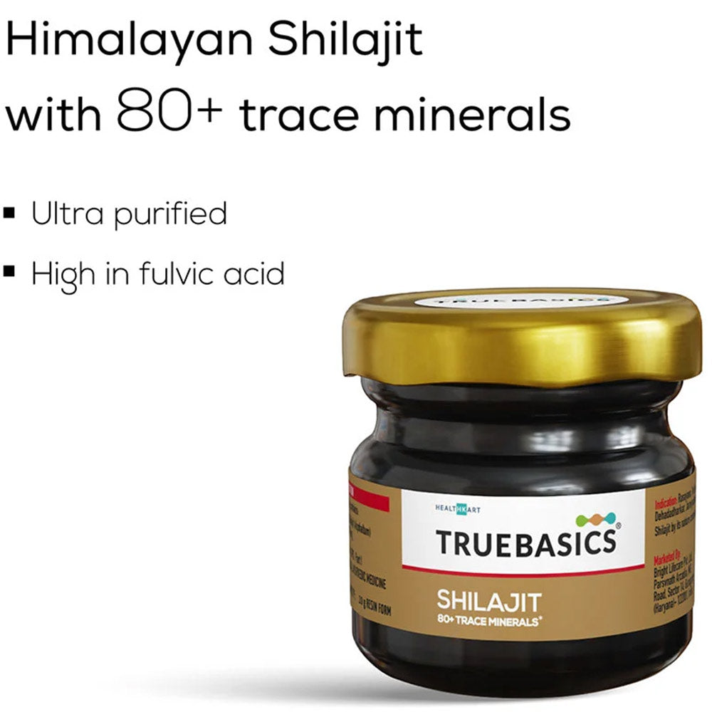 TrueBasics Shilajit with 80+ Trace Minerals