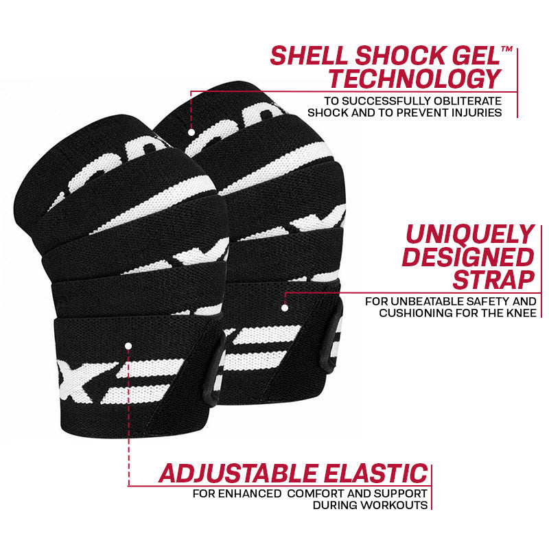 RDX K2 Compression Knee Wraps OEKO-TEXÃ‚Â®Ã‚Â Standard 100 certified