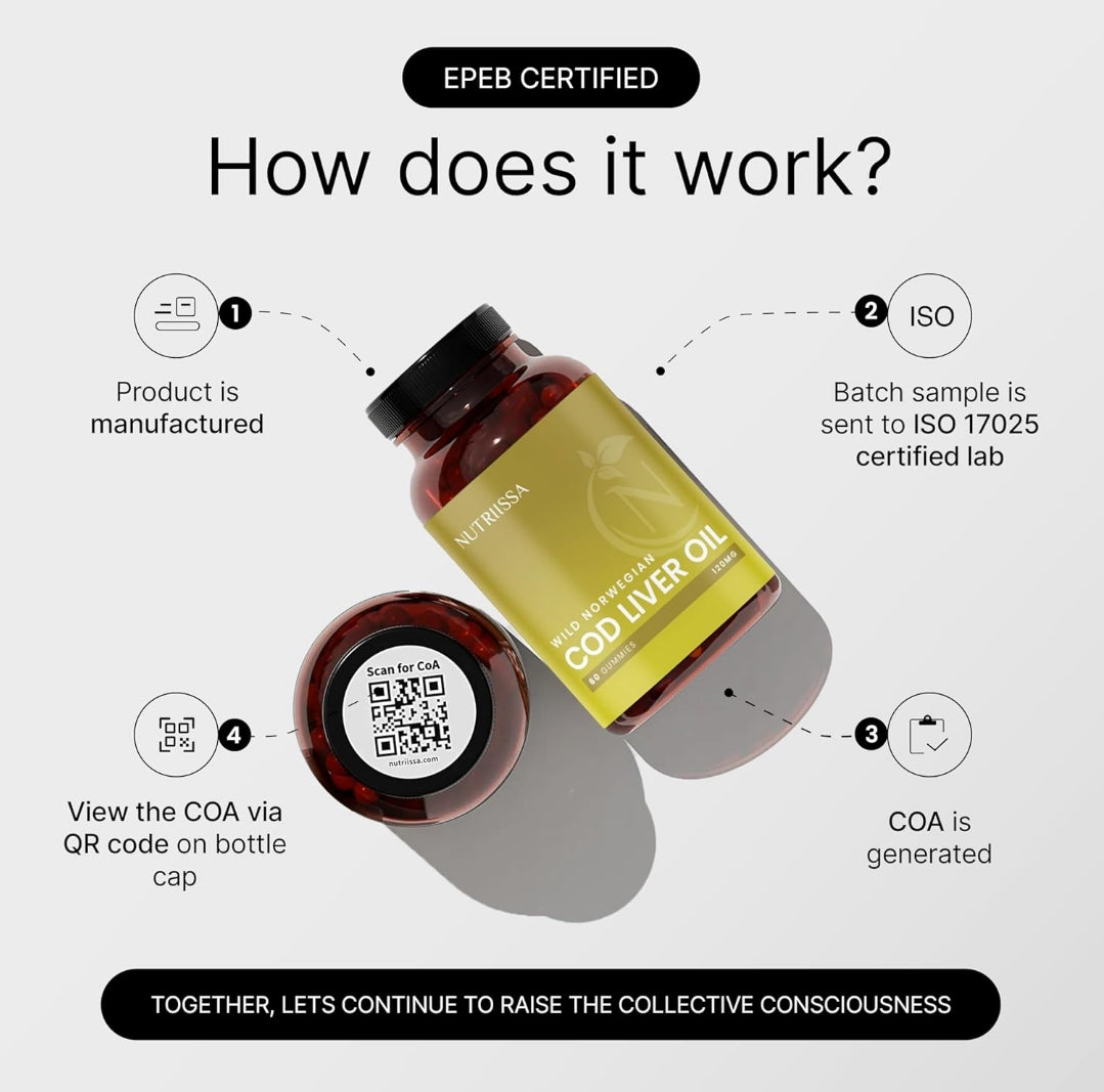 Nutriissa Wild Norwegian Organic Cod Liver Oil